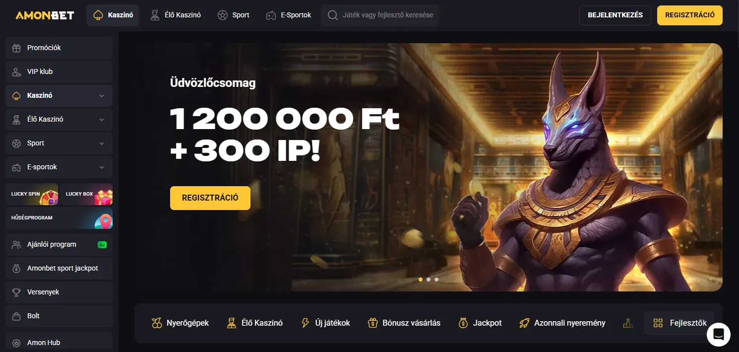 AmonBet – 1.2M + 300 IP